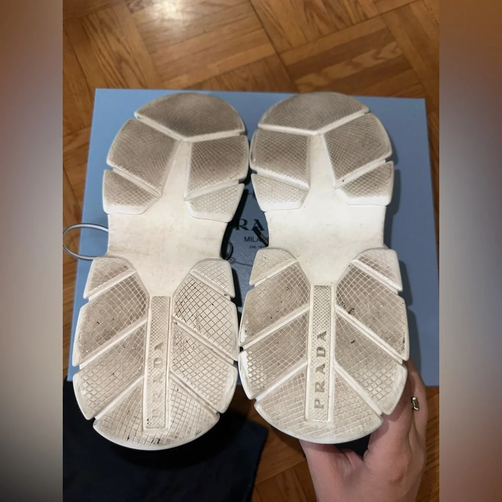 Prada Knit Fabric Logo Sneaker - Picture 3 of 14